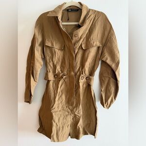Zara Women's Tan Utility Jacket